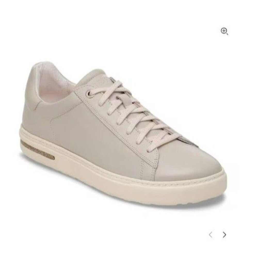 NEW Birkenstock Bend Sneaker Womens 41 10 Beige Leather Comfort Footbed